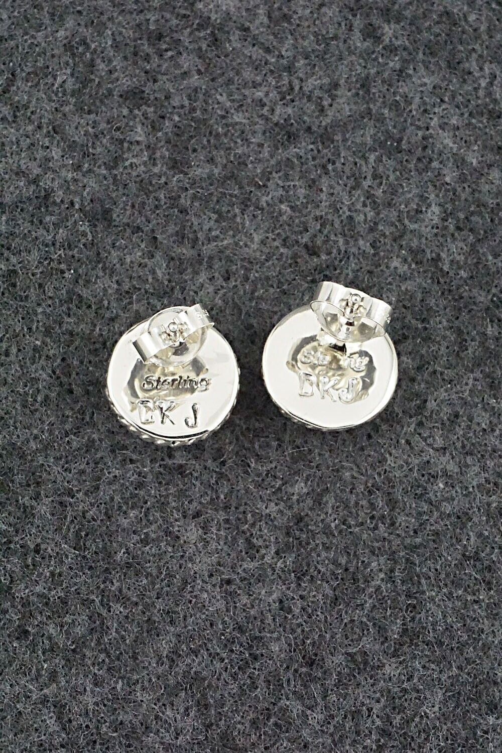 Multi-Stone & Sterling Silver Earrings - Delbert Kallestewa Jr.