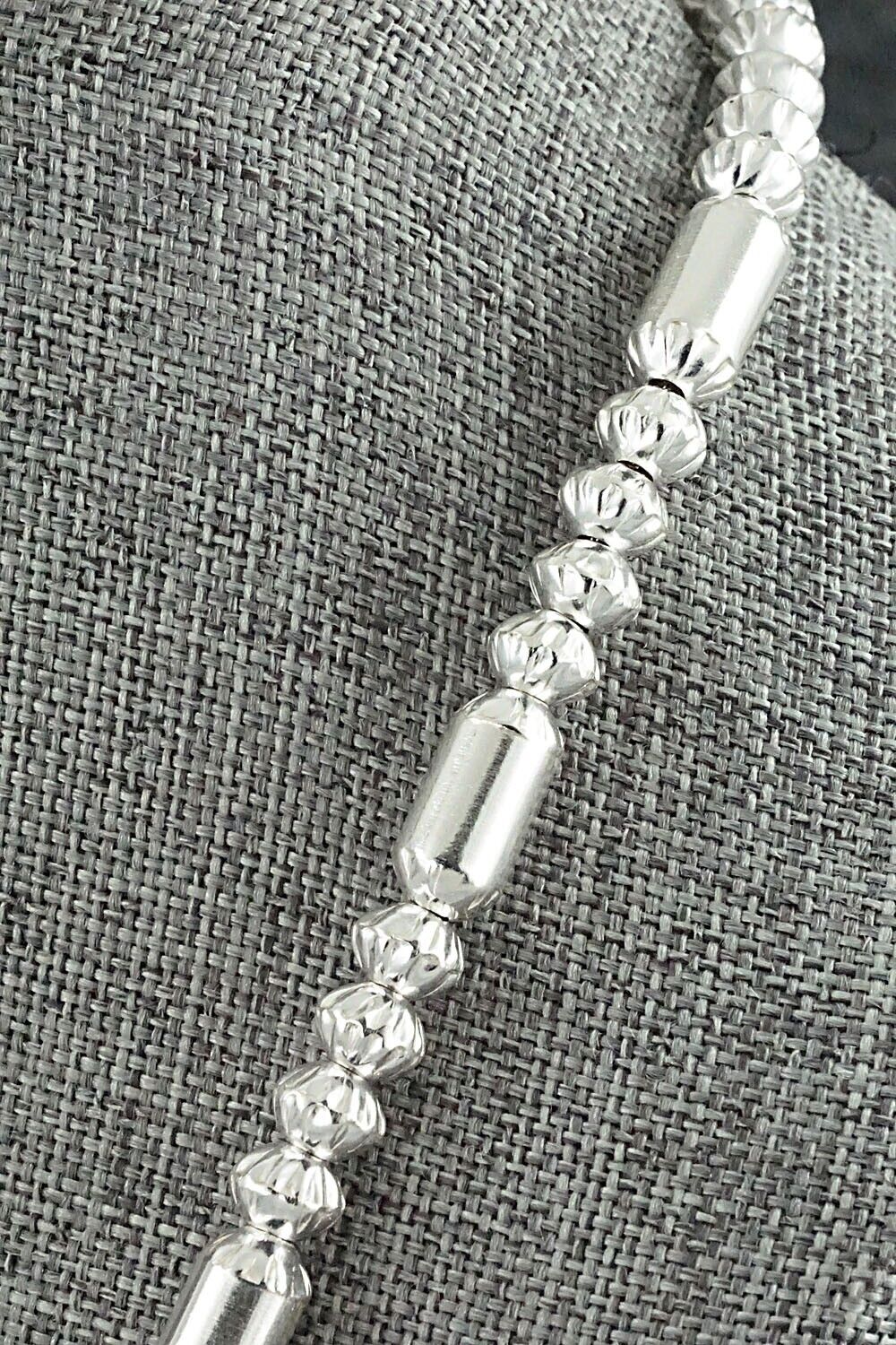 Sterling Silver Navajo Pearl Necklace 20" - Tashina Haley