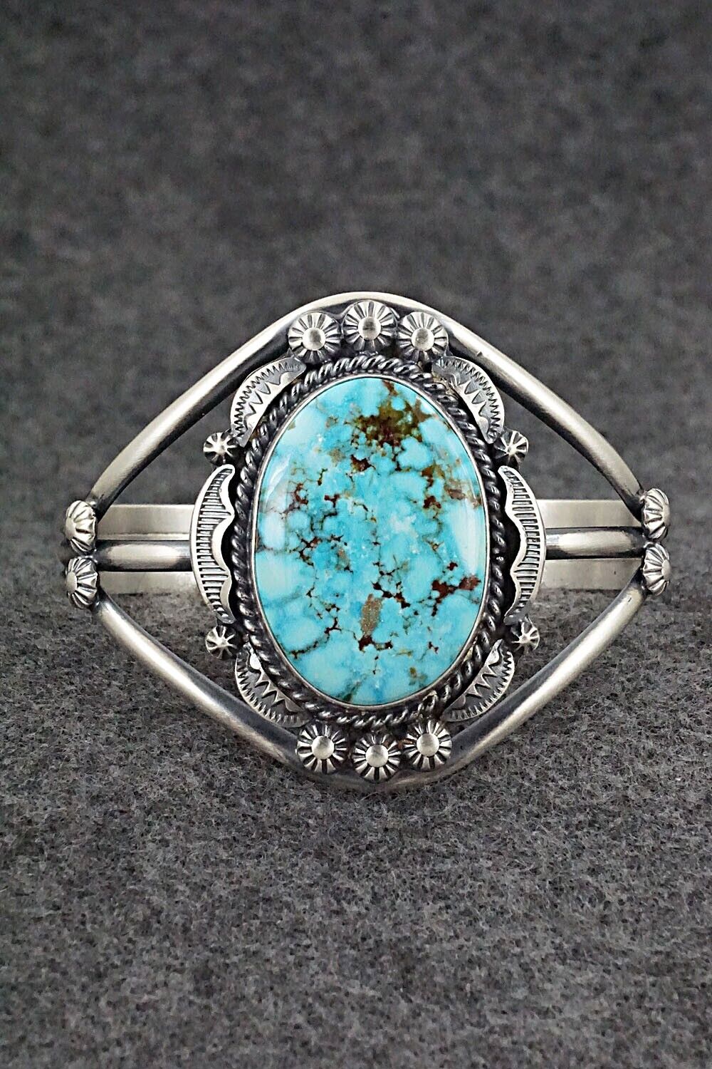 Turquoise & Sterling Silver Necklace Set - Raymond Delgarito