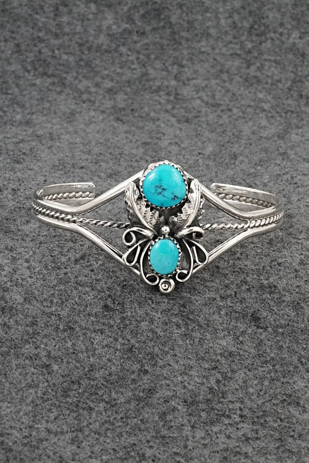 Turquoise & Sterling Silver Bracelet - Harry B. Yazzie