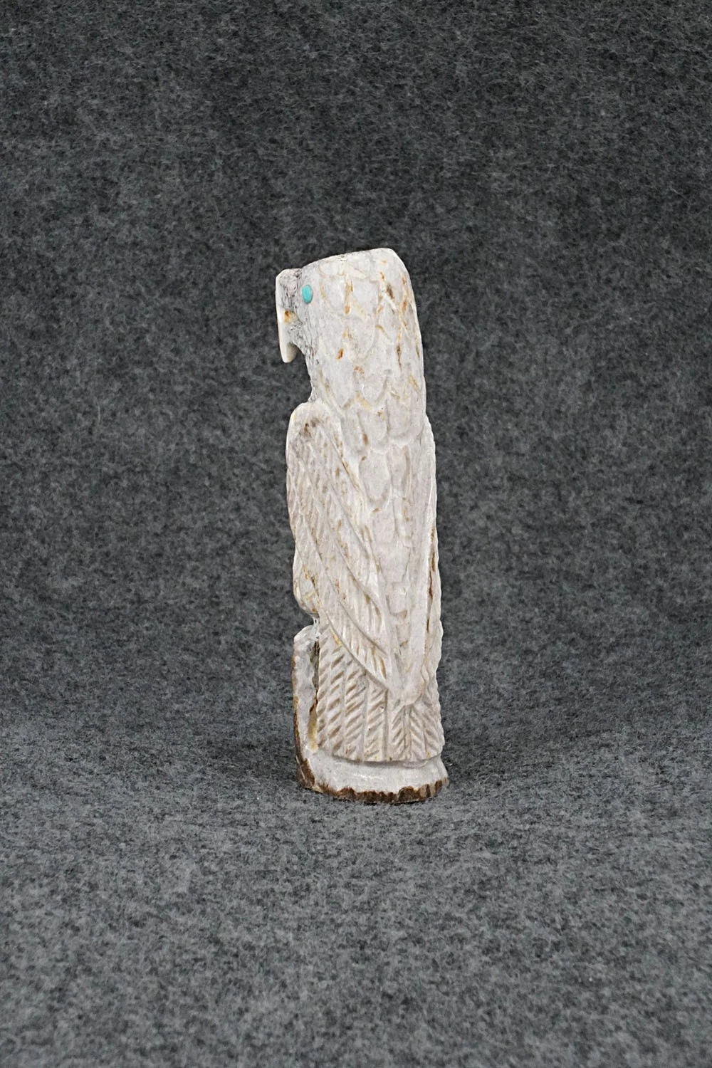 Eagle Zuni Fetish Carving - Garrick Weeka