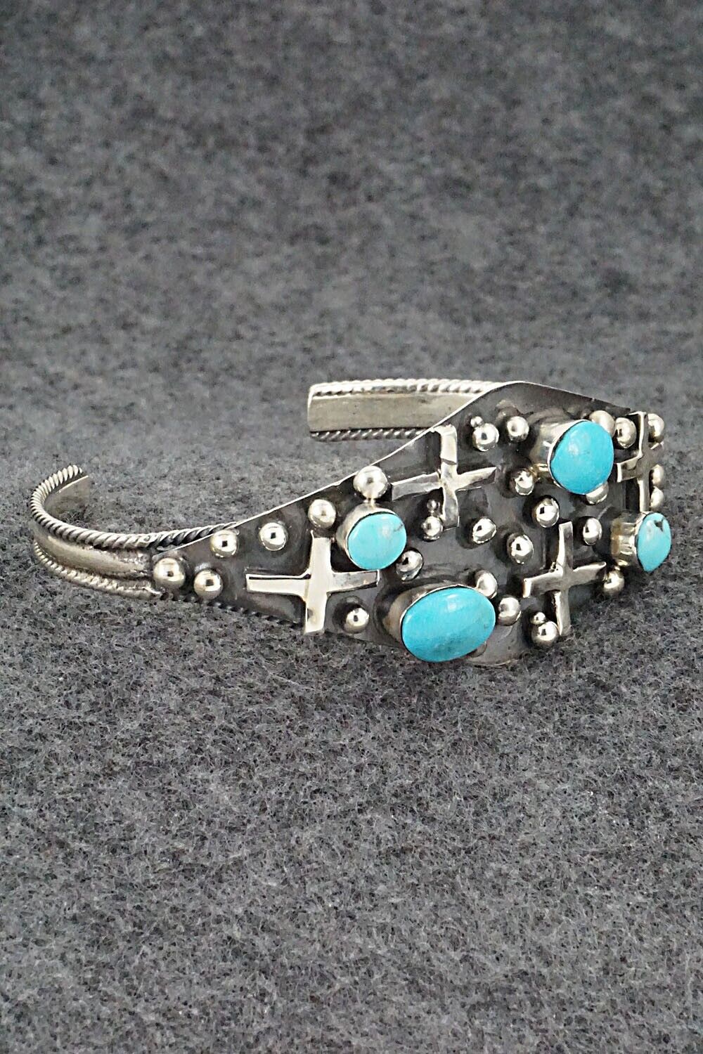 Turquoise & Sterling Silver Bracelet - Gregg Yazzie