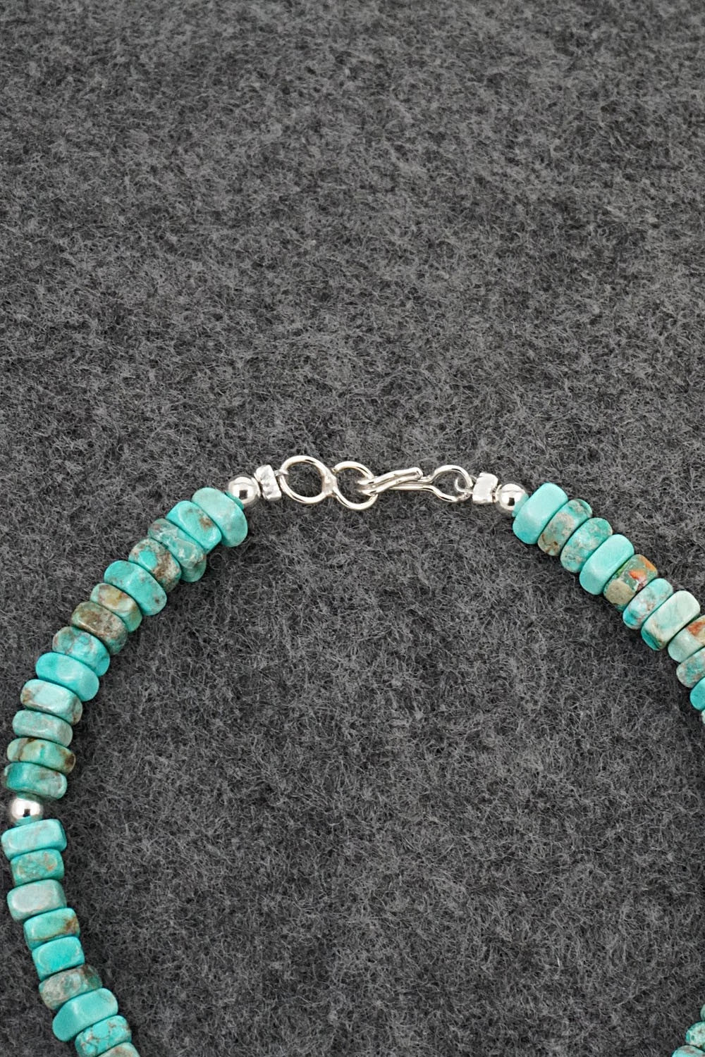Turquoise & Sterling Silver Bracelet - Doreen Jake