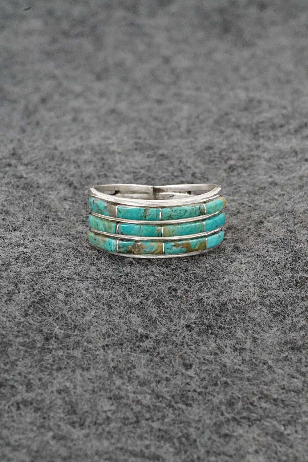 Turquoise & Sterling Silver Ring - Jamie Johnson - Size 9