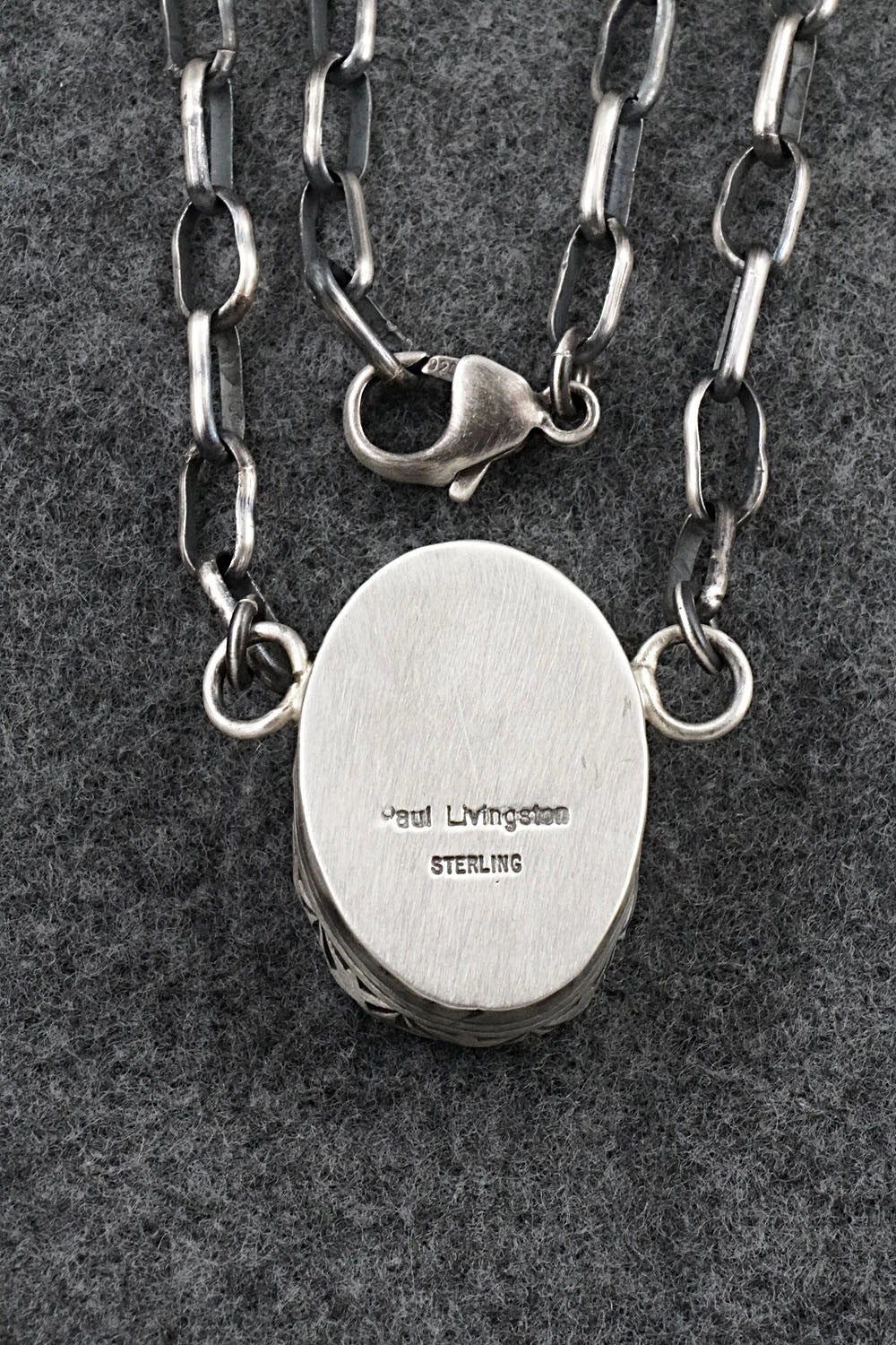 Turquoise & Sterling Silver Necklace - Paul Livingston