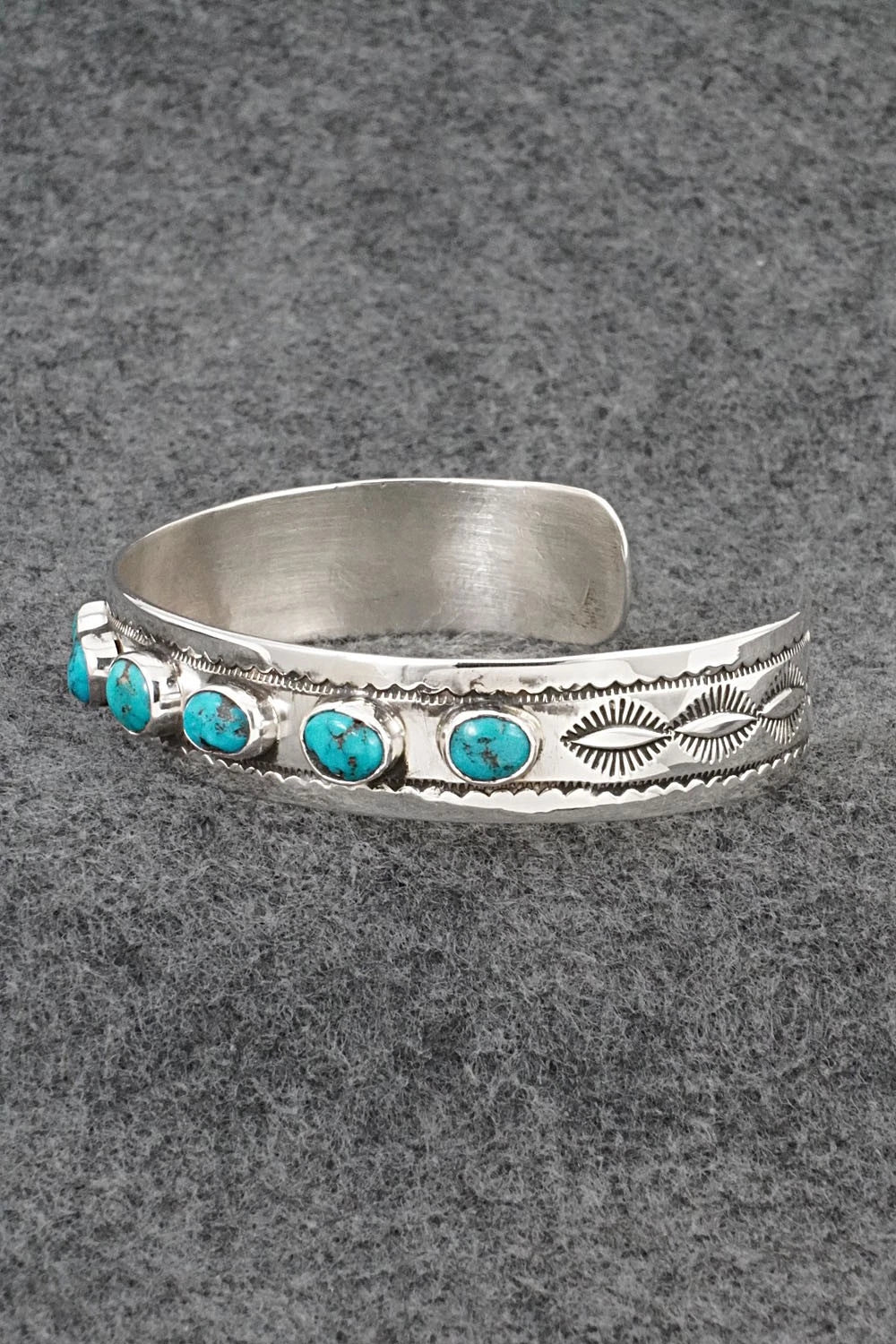 Turquoise & Sterling Silver Bracelet - Priscilla Reeder