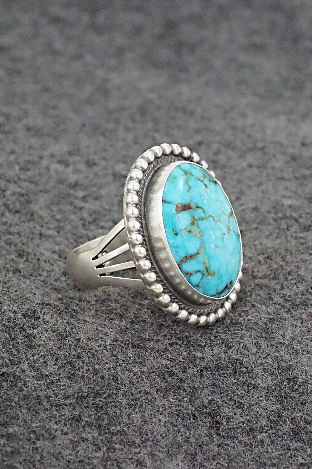 Turquoise & Sterling Silver Ring - Marita Benally - Size 8