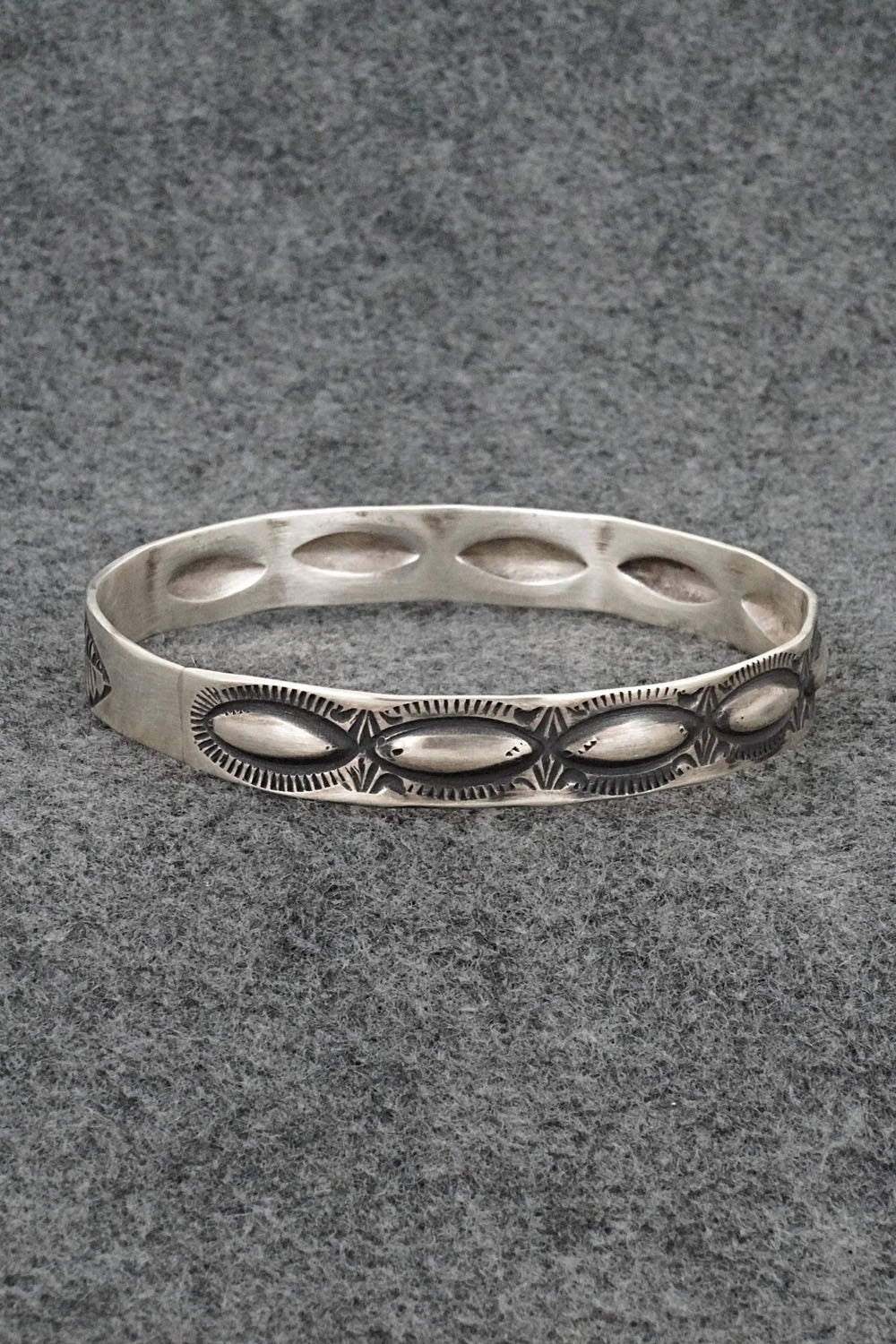 Sterling Silver Bangle Bracelet - Elvira Bill