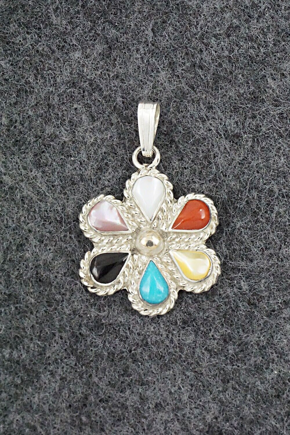 Multi-Stone & Sterling Silver Pendant - Gina Dosedo