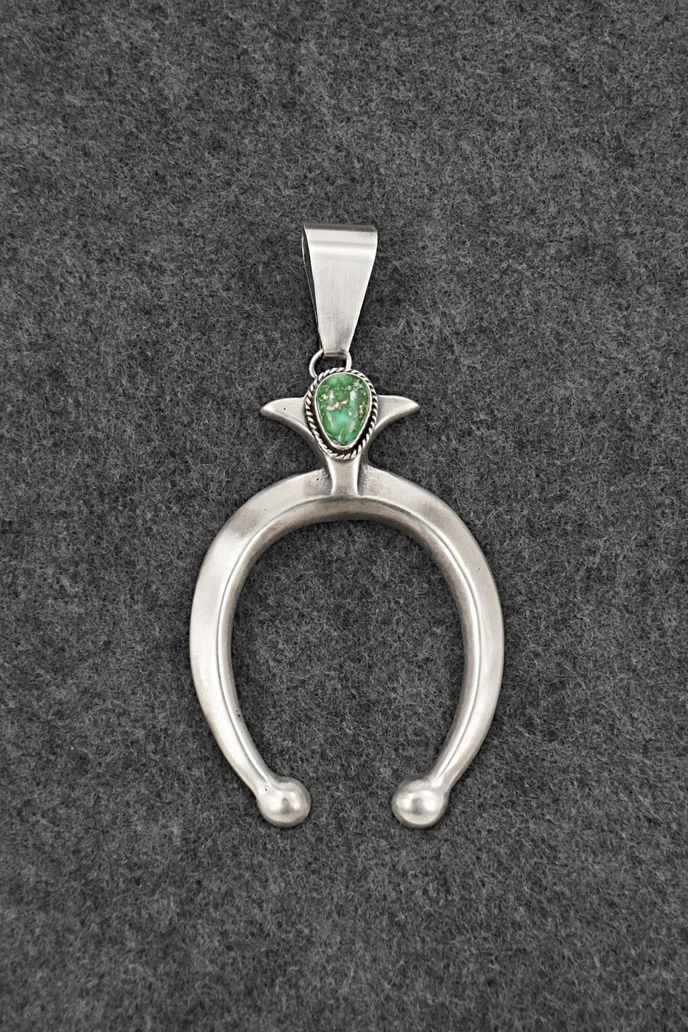 Turquoise & Sterling Silver Pendant - Eugene Gruber