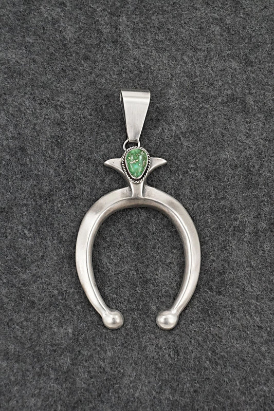 Turquoise & Sterling Silver Pendant - Eugene Gruber