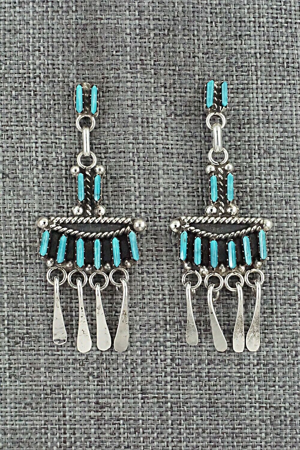 Turquoise & Sterling Silver Earrings - Michelle Peina