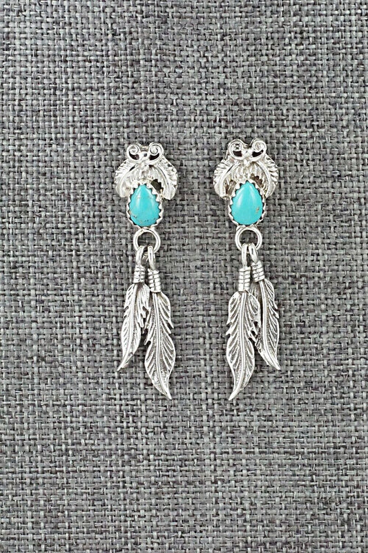 Turquoise and Sterling Silver Earrings - Sharon McCarthy