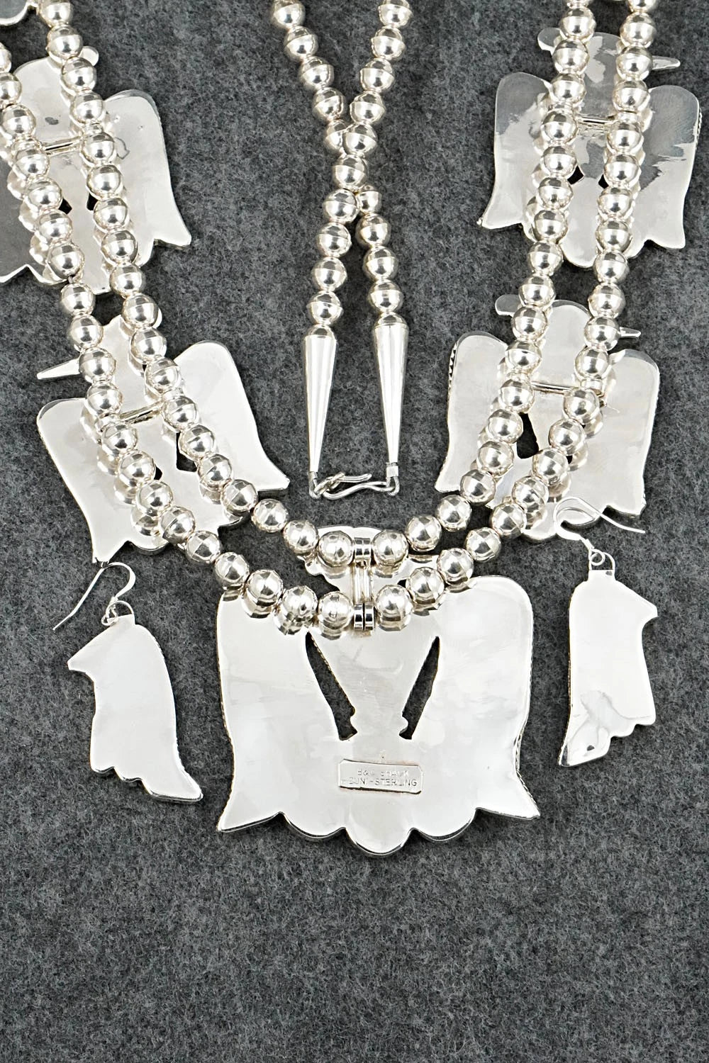 Multi-Stone & Sterling Silver Inlay Necklace Set - Corraine Shack
