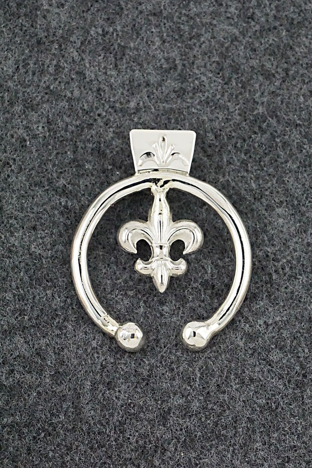 Sterling Silver Naja Pendant - Curtis Manygoats