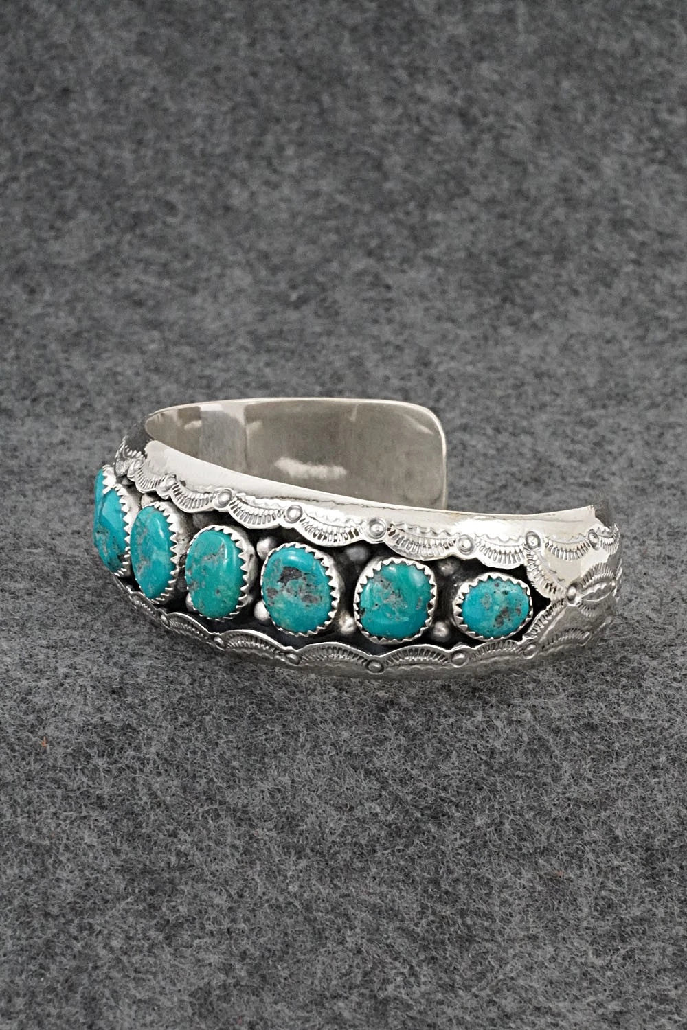 Turquoise & Sterling Silver Bracelet - Wilbert Muskett Sr.