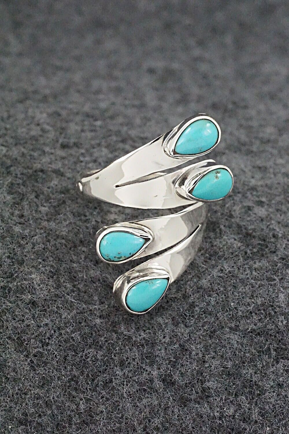 Turquoise & Sterling Silver Ring - Thomas Yazzie - Size 6