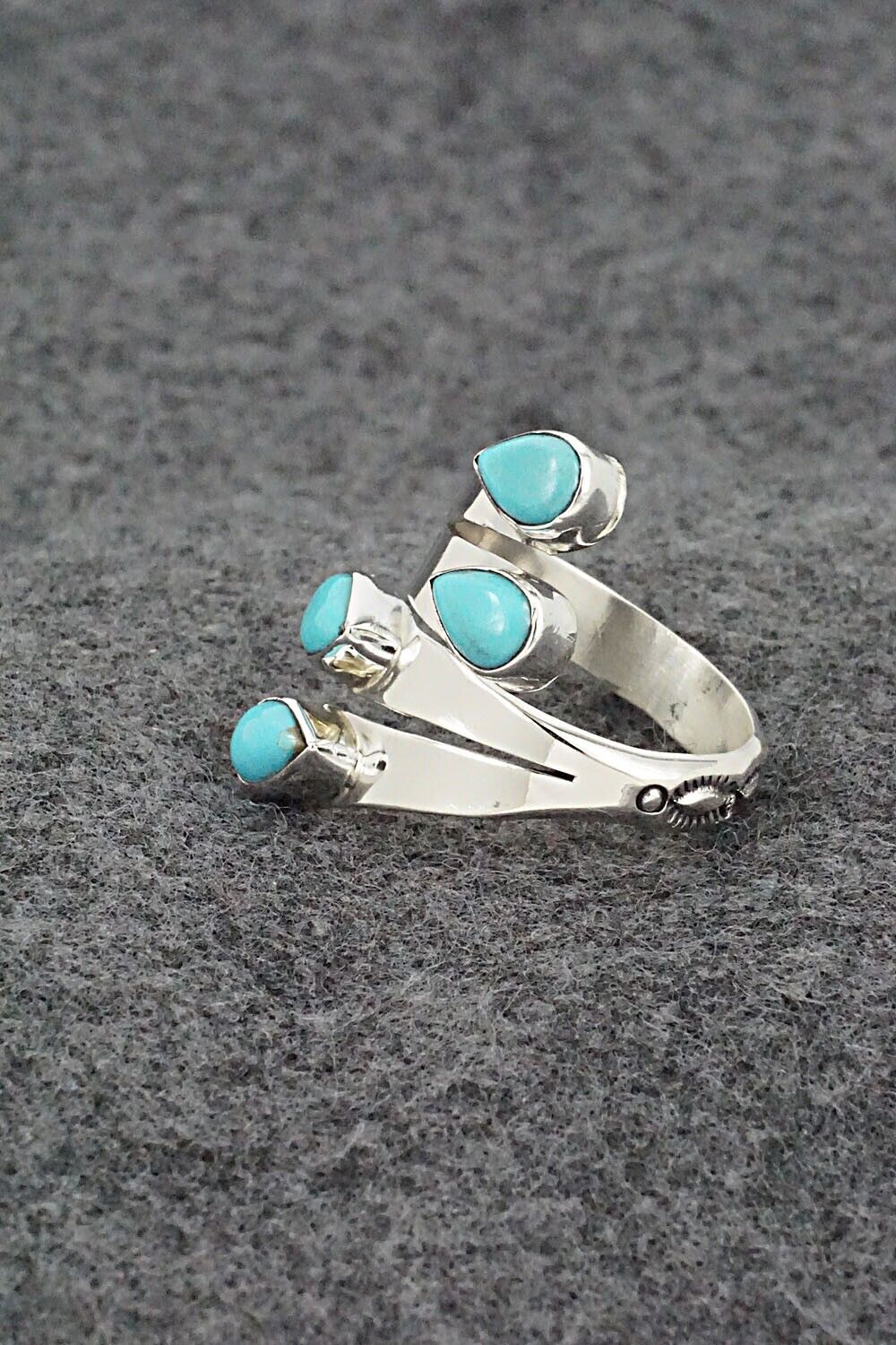 Turquoise & Sterling Silver Ring - Thomas Yazzie - Size 9