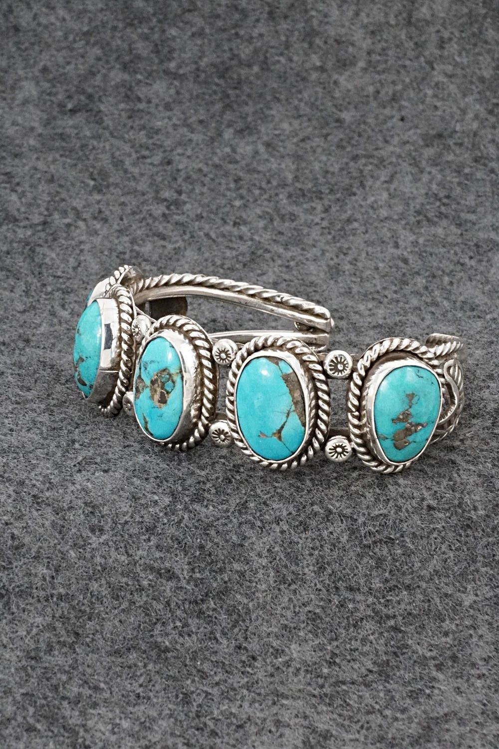 Turquoise & Sterling Silver Bracelet - Emerson Delgarito
