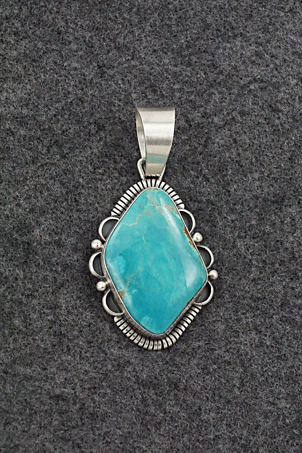 Turquoise & Sterling Silver Pendant - Daniel Benally