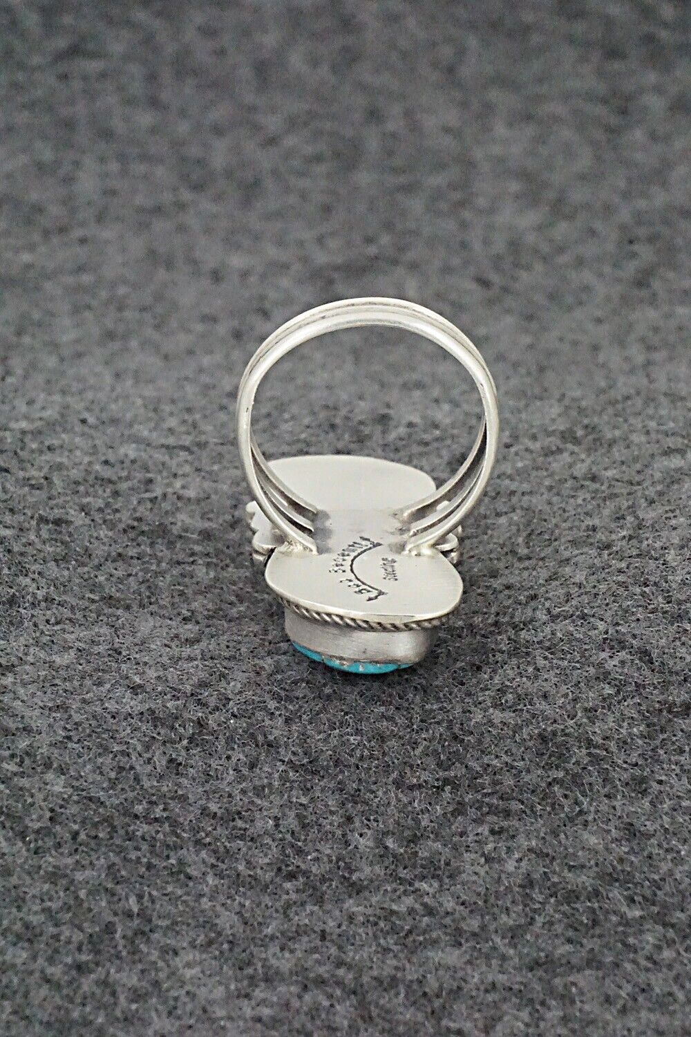 Turquoise & Sterling Silver Ring - Bob Becenti - Size 9