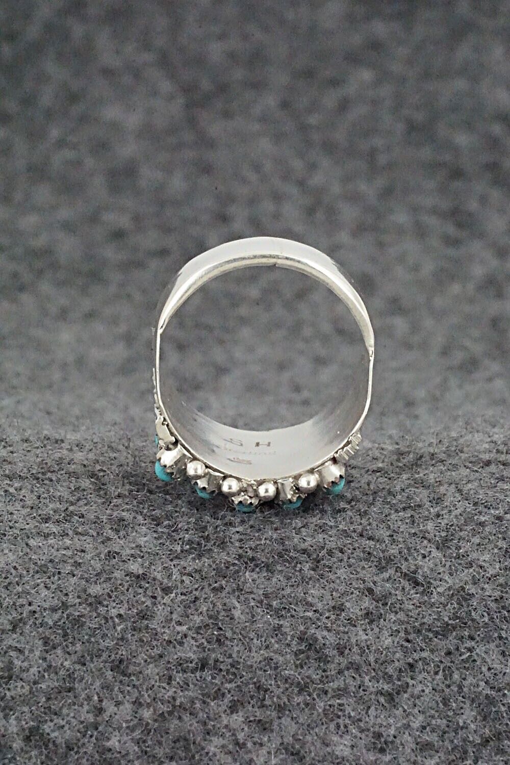 Turquoise & Sterling Silver Ring - Stephen Haloo - Size 7