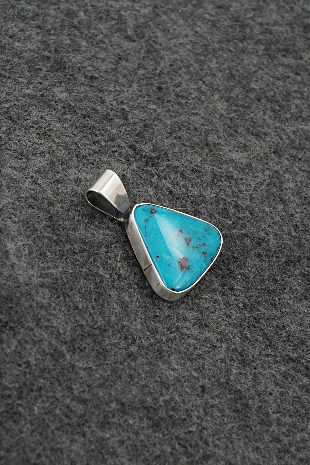Turquoise & Sterling Silver Pendant - Rena Begay