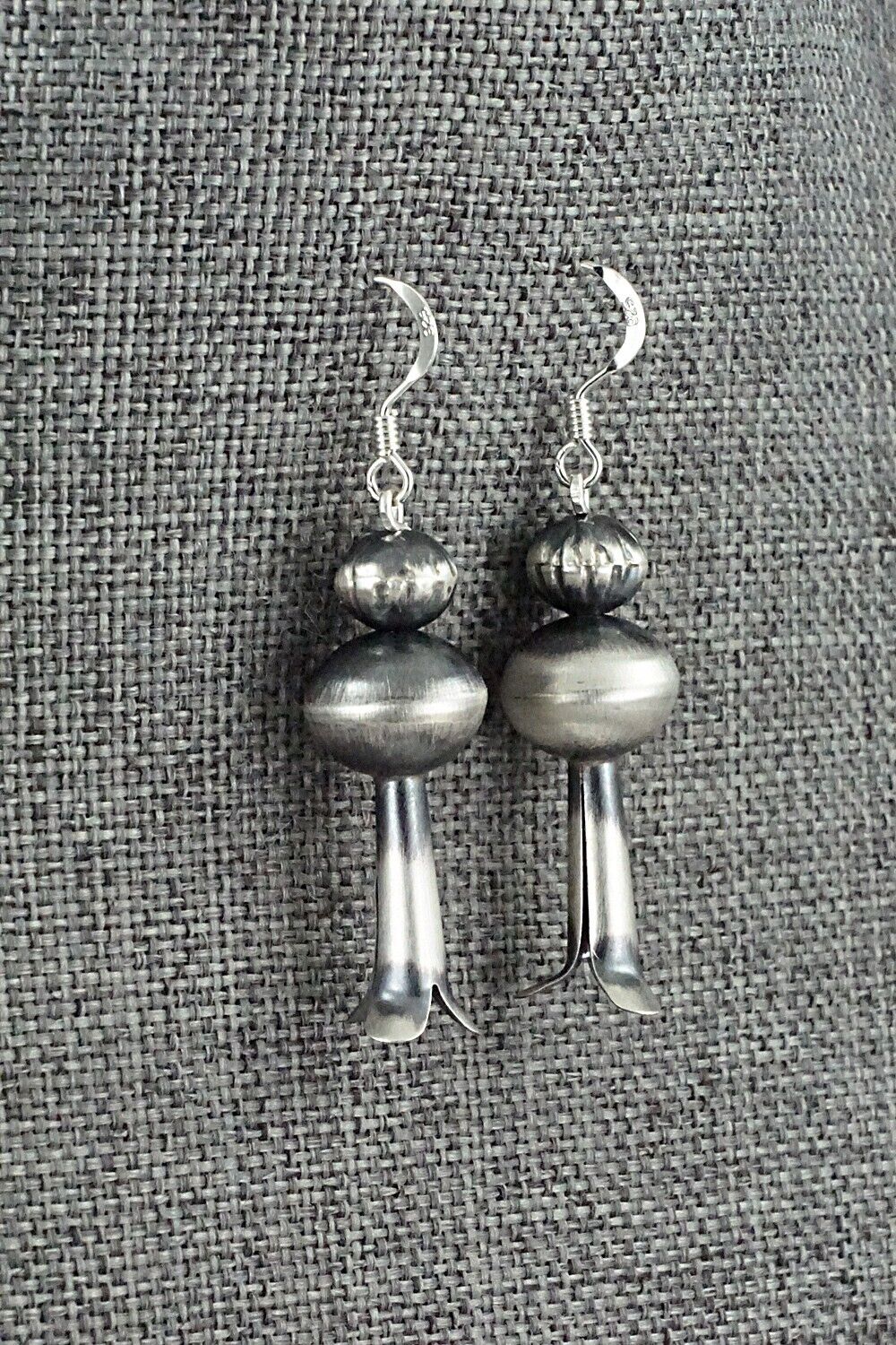 Sterling Silver Navajo Pearl Earrings - Tonisha Haley