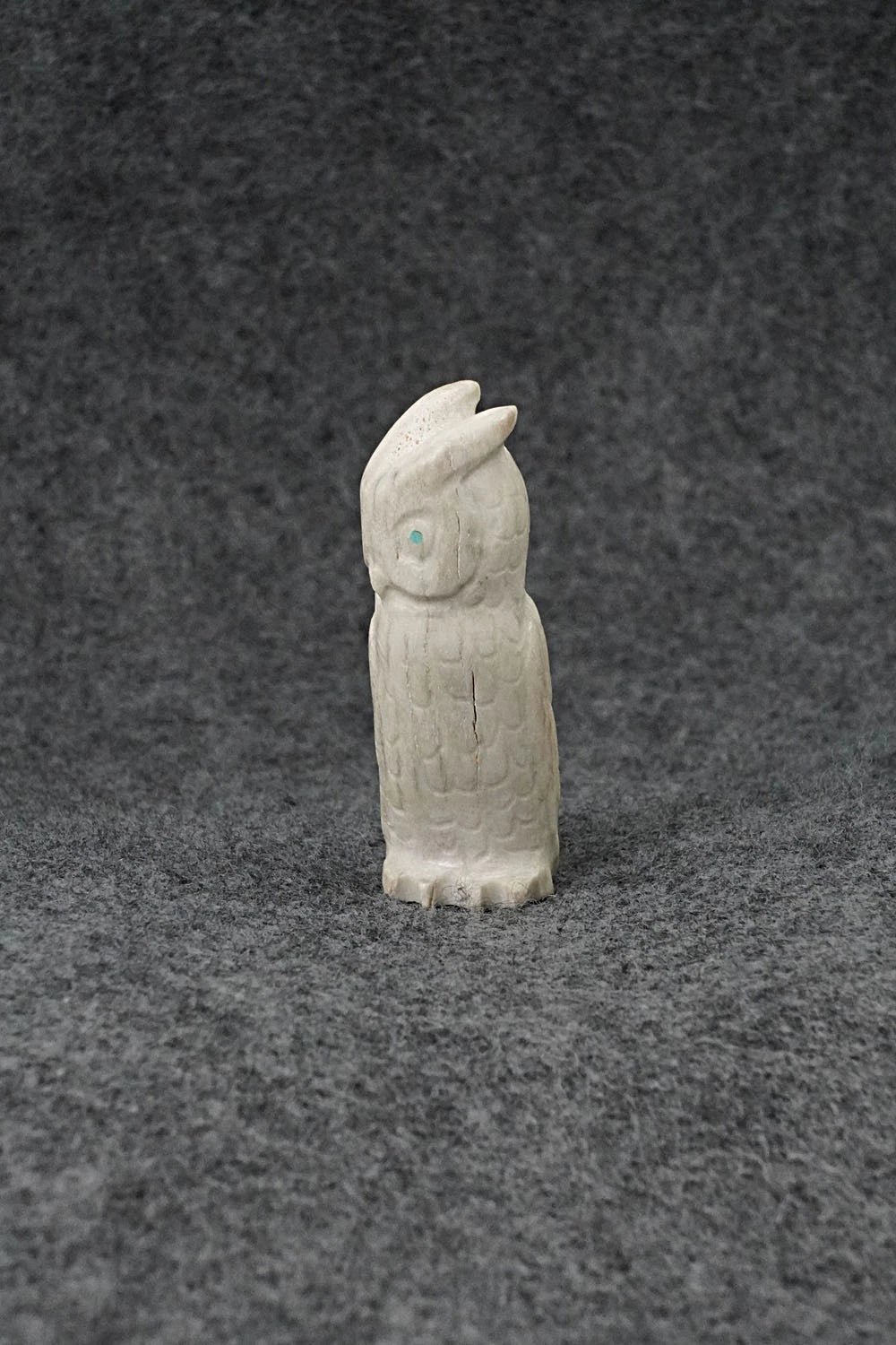 Owl Zuni Fetish Carving - Maxx Laate
