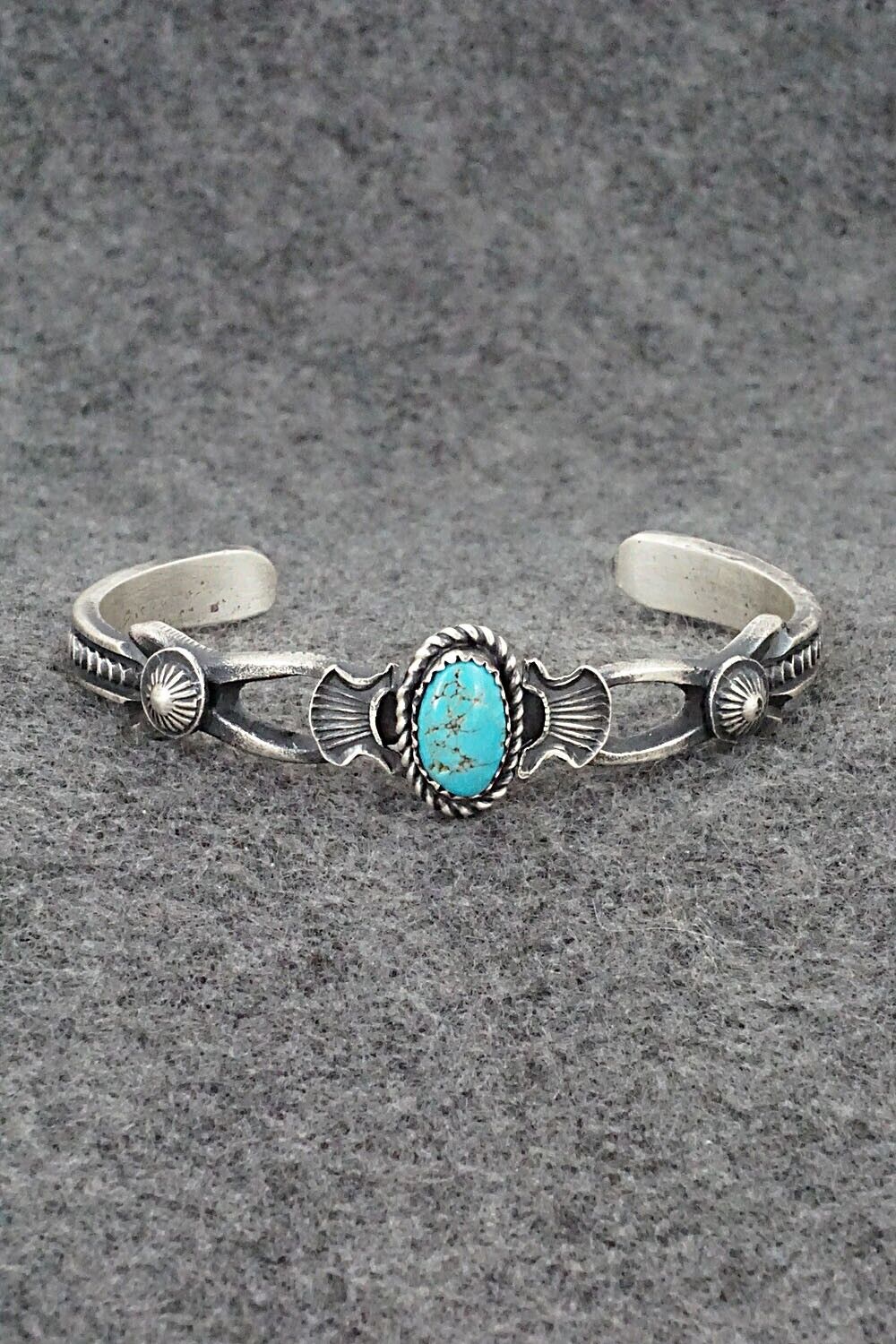 Turquoise & Sterling Silver Bracelet - Eva & Linberg Billah