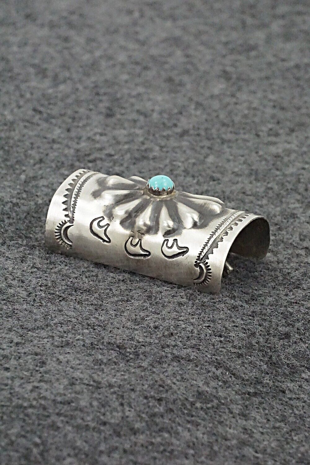 Turquoise & Sterling Silver Hair Pin - Arlene Soce
