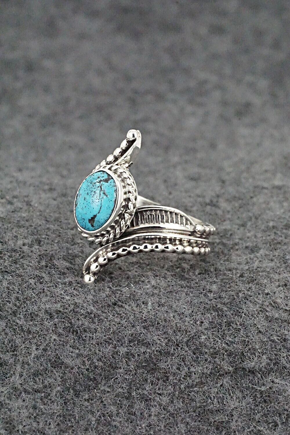 Turquoise & Sterling Silver Ring - Thomas Yazzie - Size 7