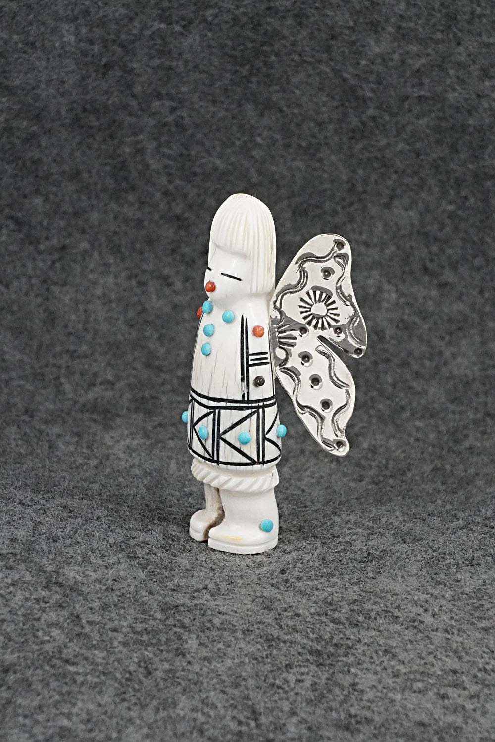 Butterfly Maiden Zuni Fetish Carving - Claudia Peina