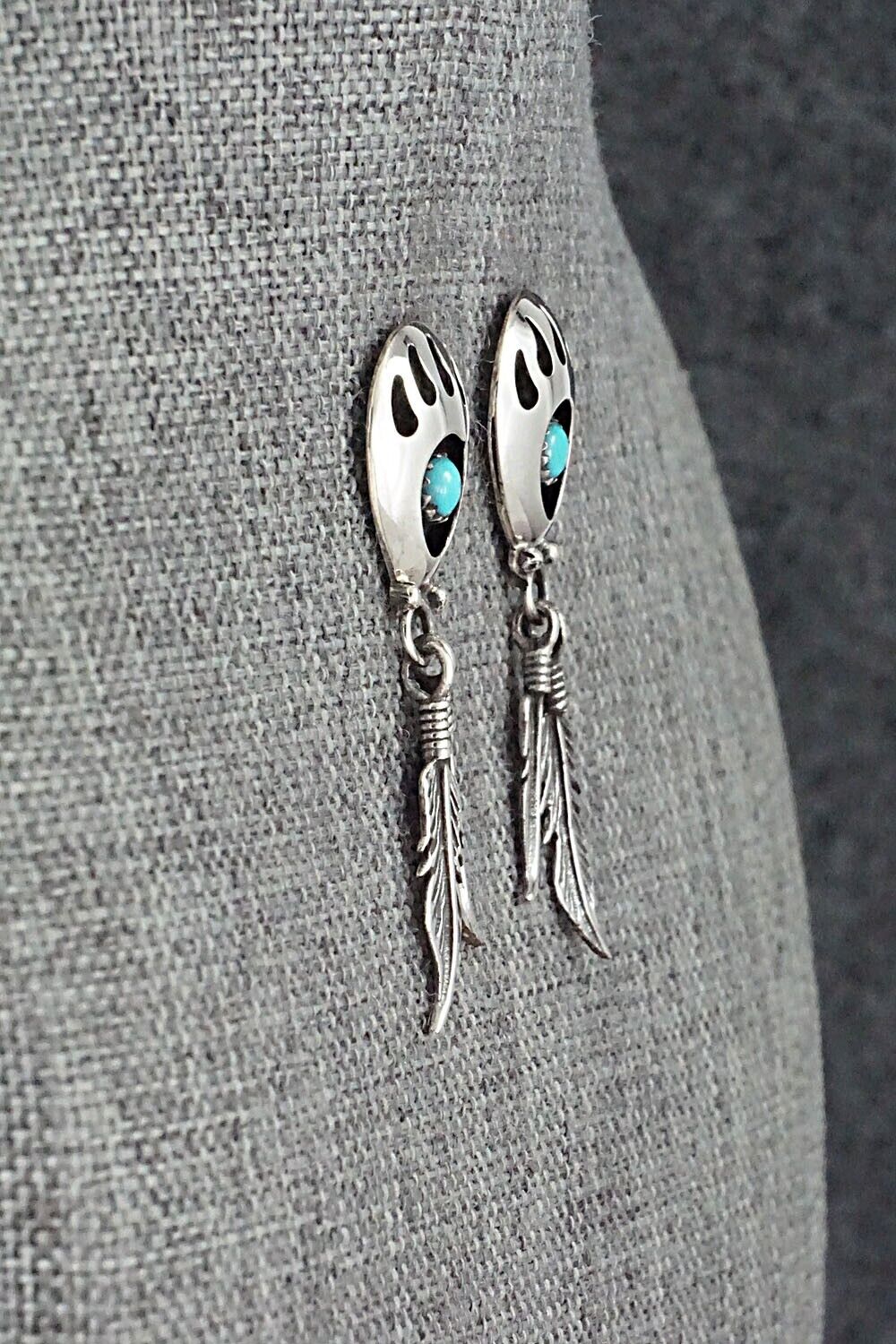 Turquoise & Sterling Silver Earrings - Annie Spencer