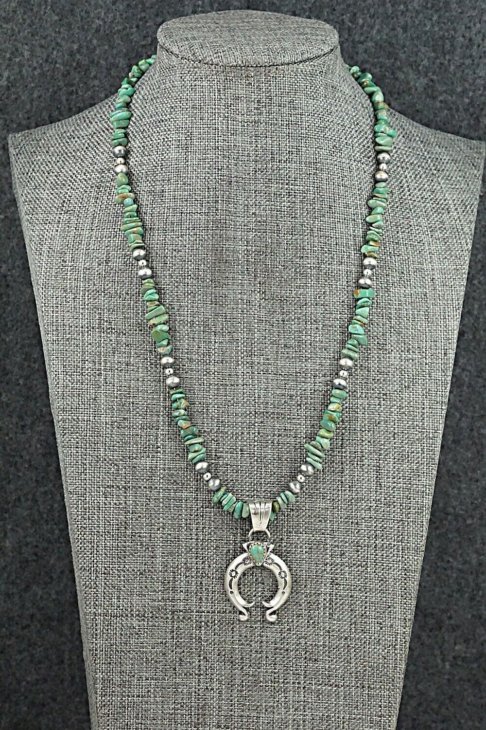 Turquoise & Sterling Silver Necklace - Louise Joe