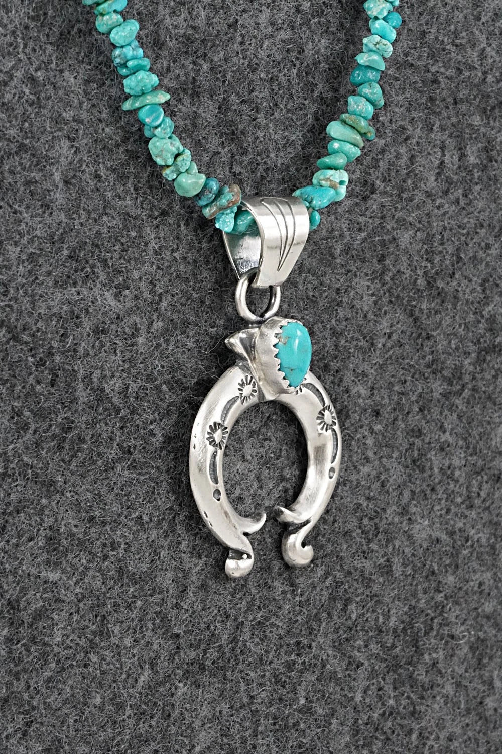 Turquoise & Sterling Silver Necklace - Sharon McCarthy