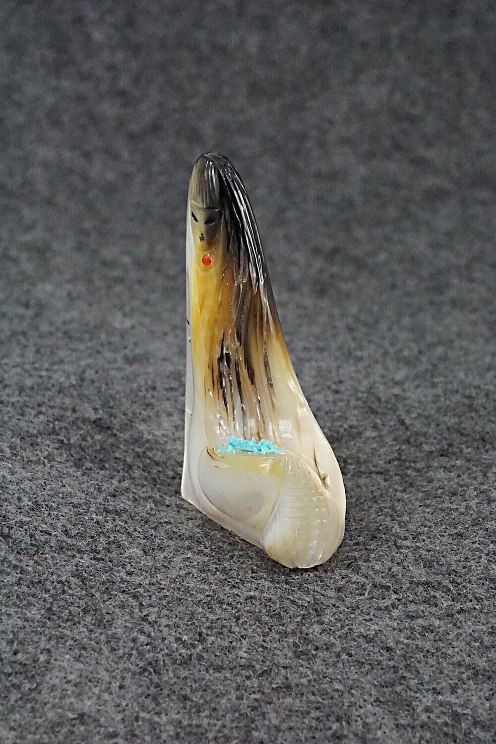 Corn Maiden Zuni Fetish Carving - Sandra Quandelacy