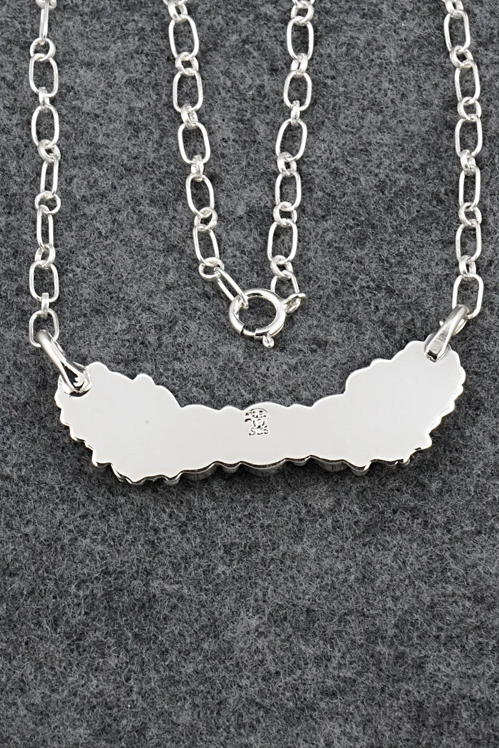 Turquoise & Sterling Silver Necklace - Gwendolyn Burnside