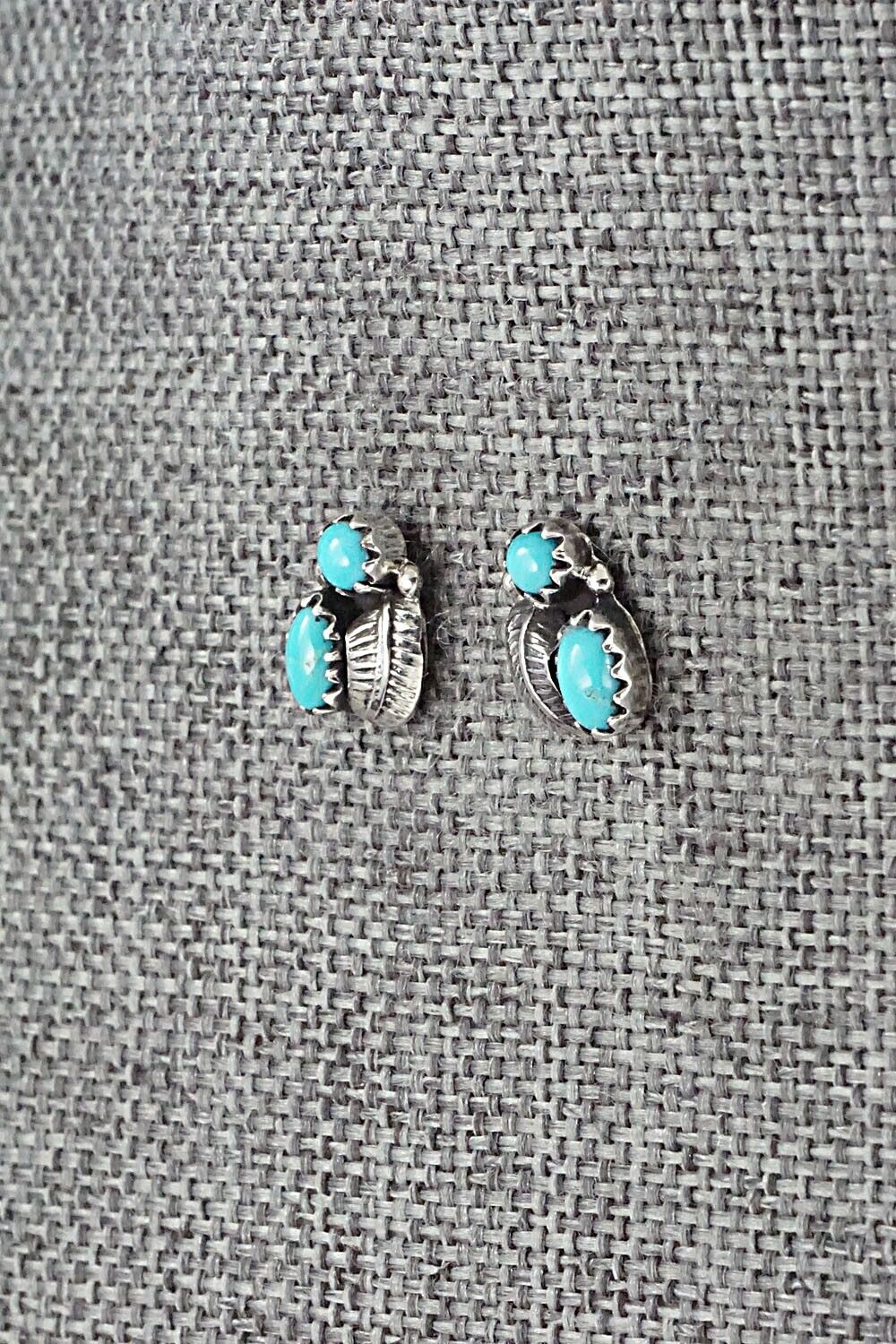 Turquoise & Sterling Silver Earrings - Betty Hawthorne