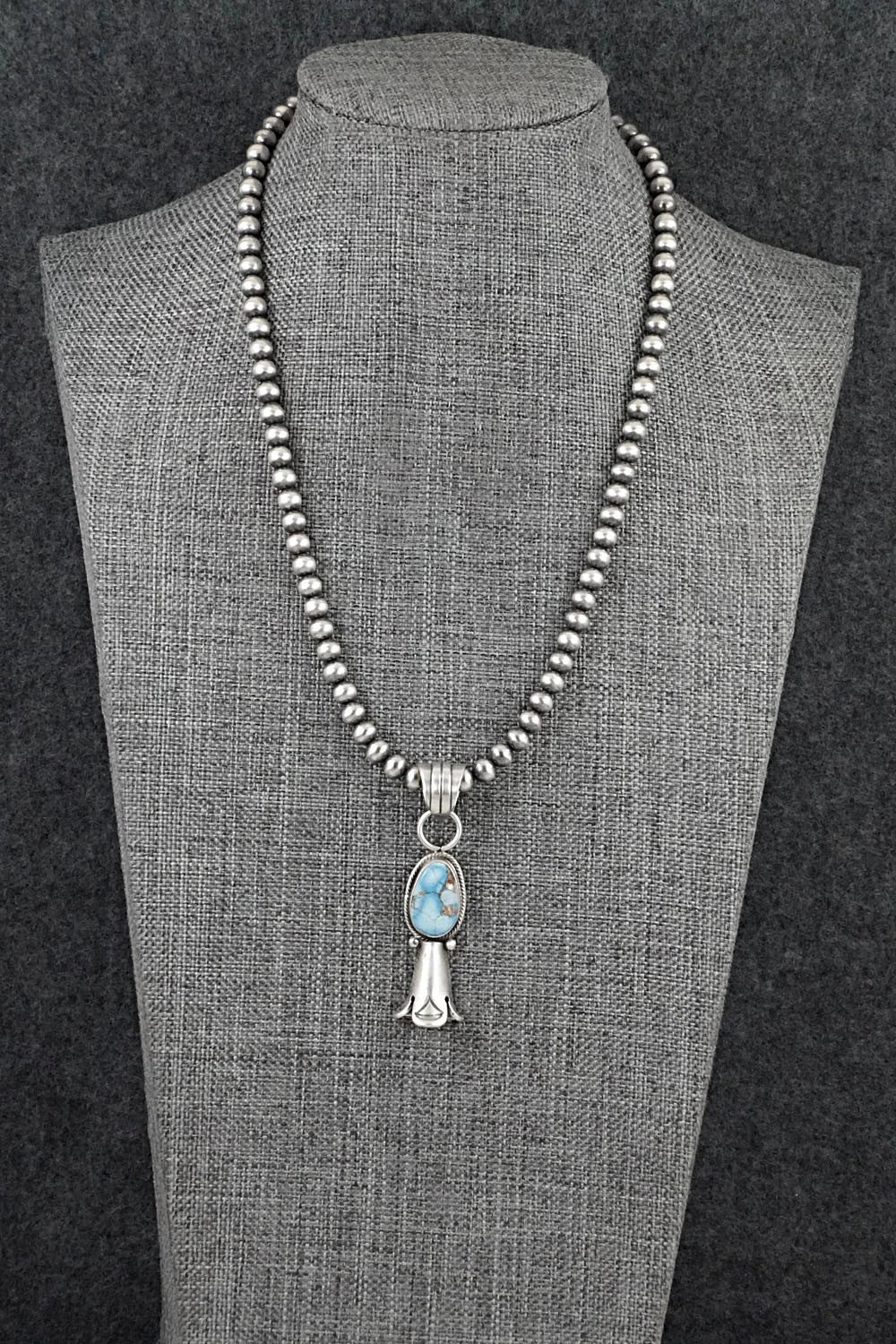 Turquoise & Sterling Silver Necklace - Sharon McCarthy
