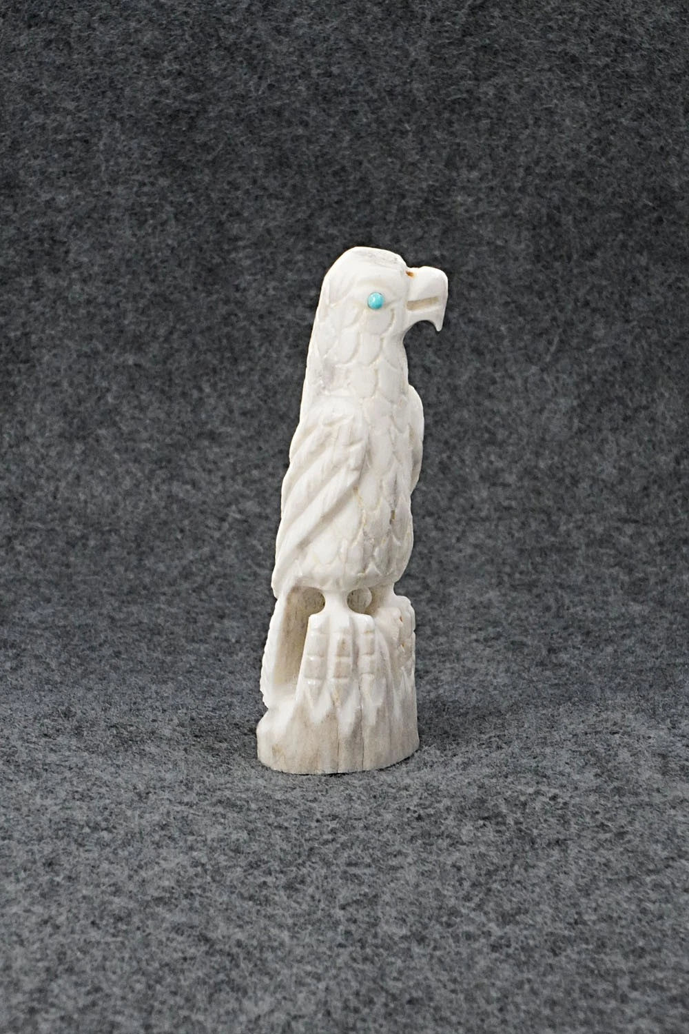 Eagle Zuni Fetish Carving - Garrick Weeka