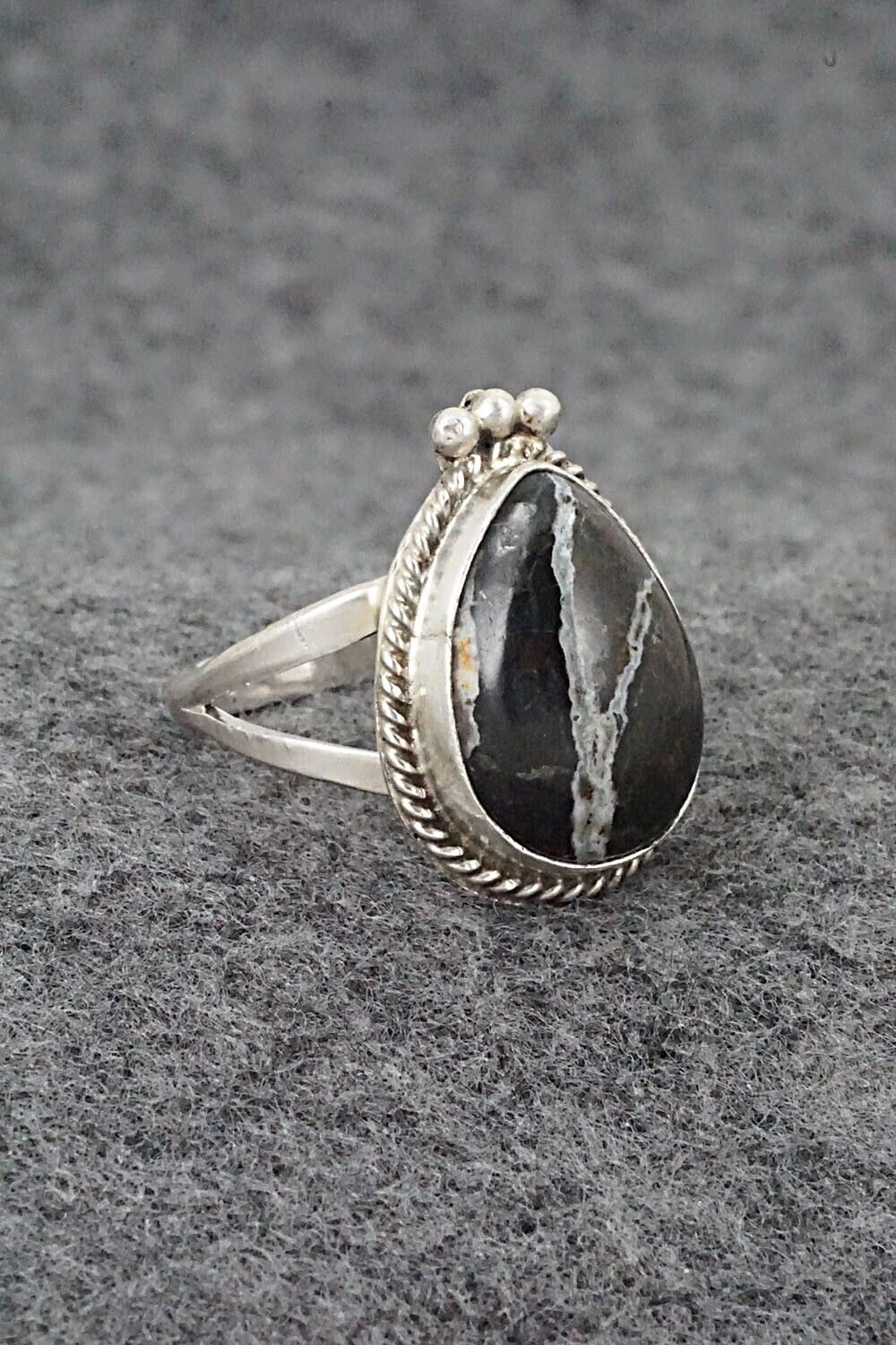 White Buffalo & Sterling Silver Ring - Paige Gordon - Size 9