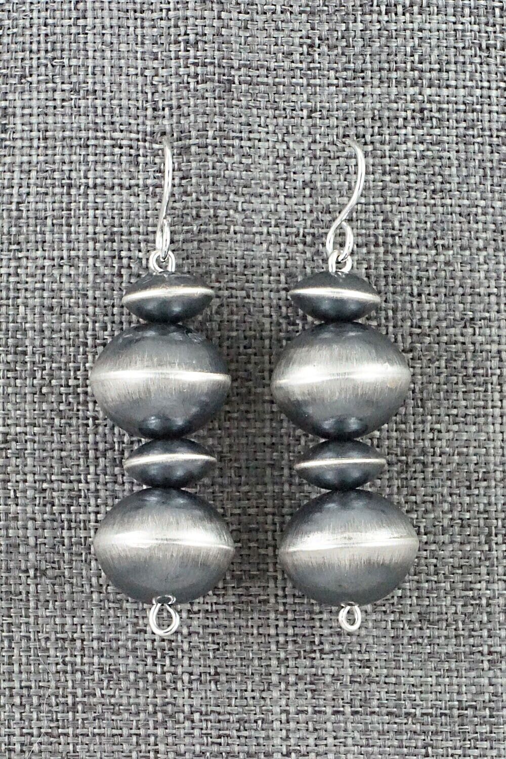 Sterling Silver Navajo Pearl Earrings - Tonisha Haley