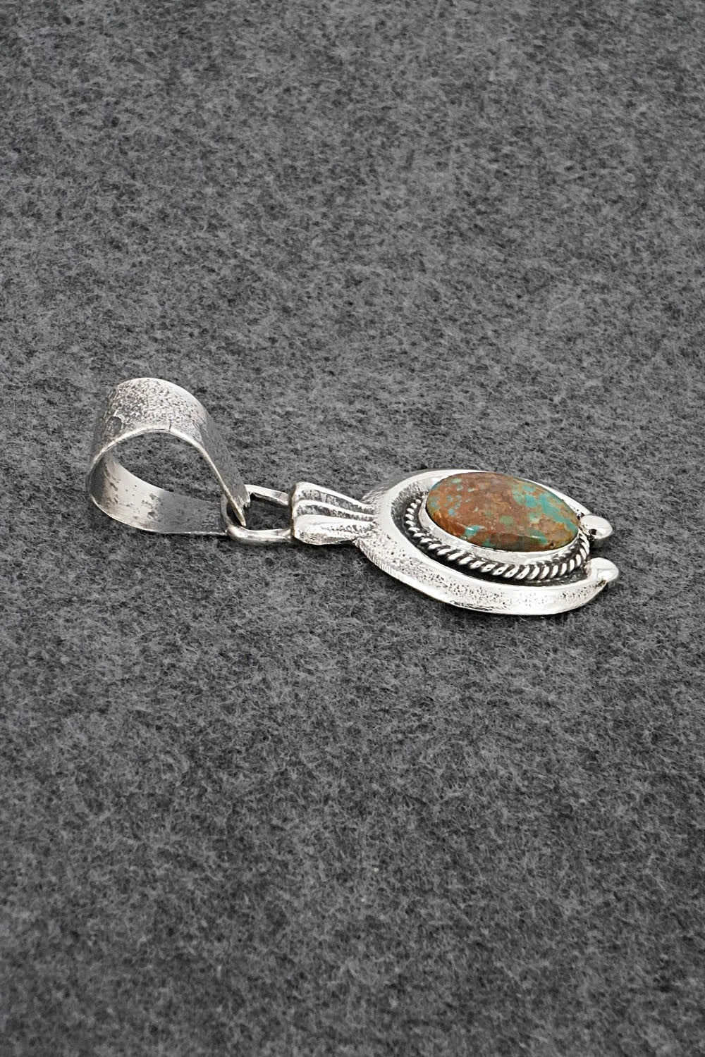 Turquoise & Sterling Silver Pendant - Delbert Arviso