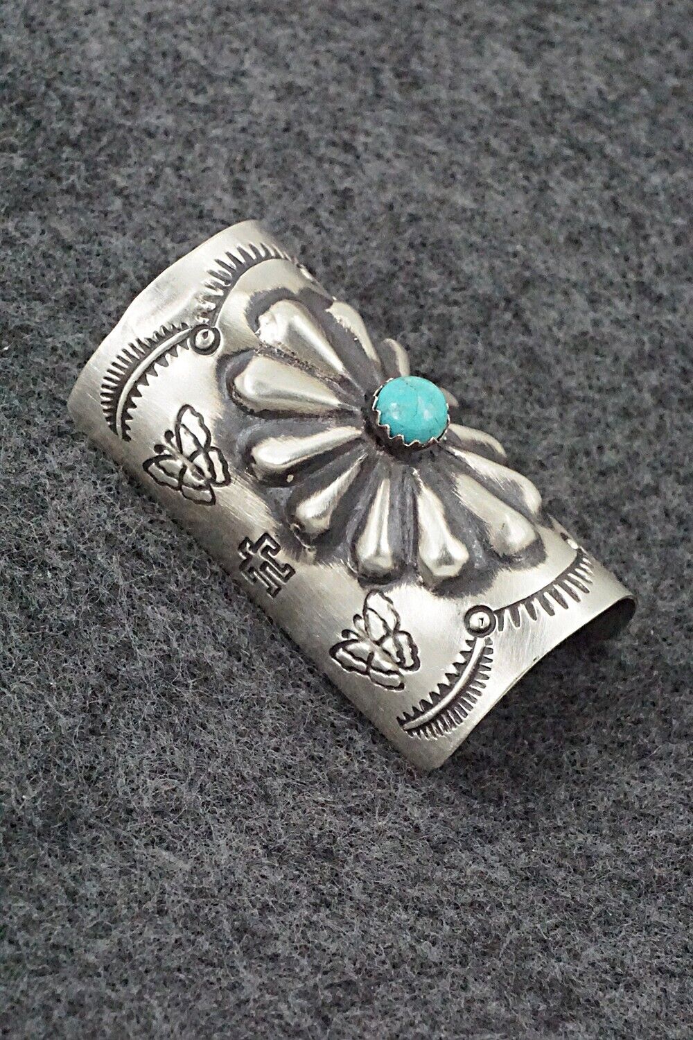 Turquoise & Sterling Silver Hair Pin - Arlene Soce