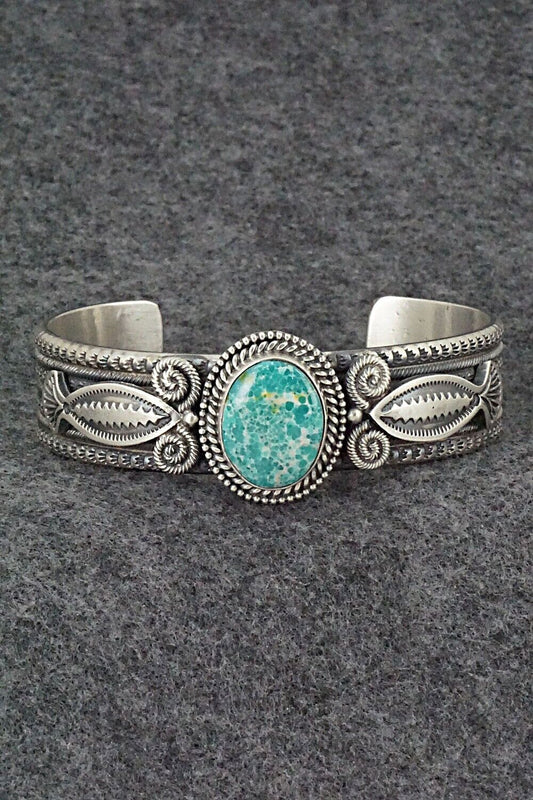 Turquoise & Sterling Silver Bracelet - Michael Calladitto