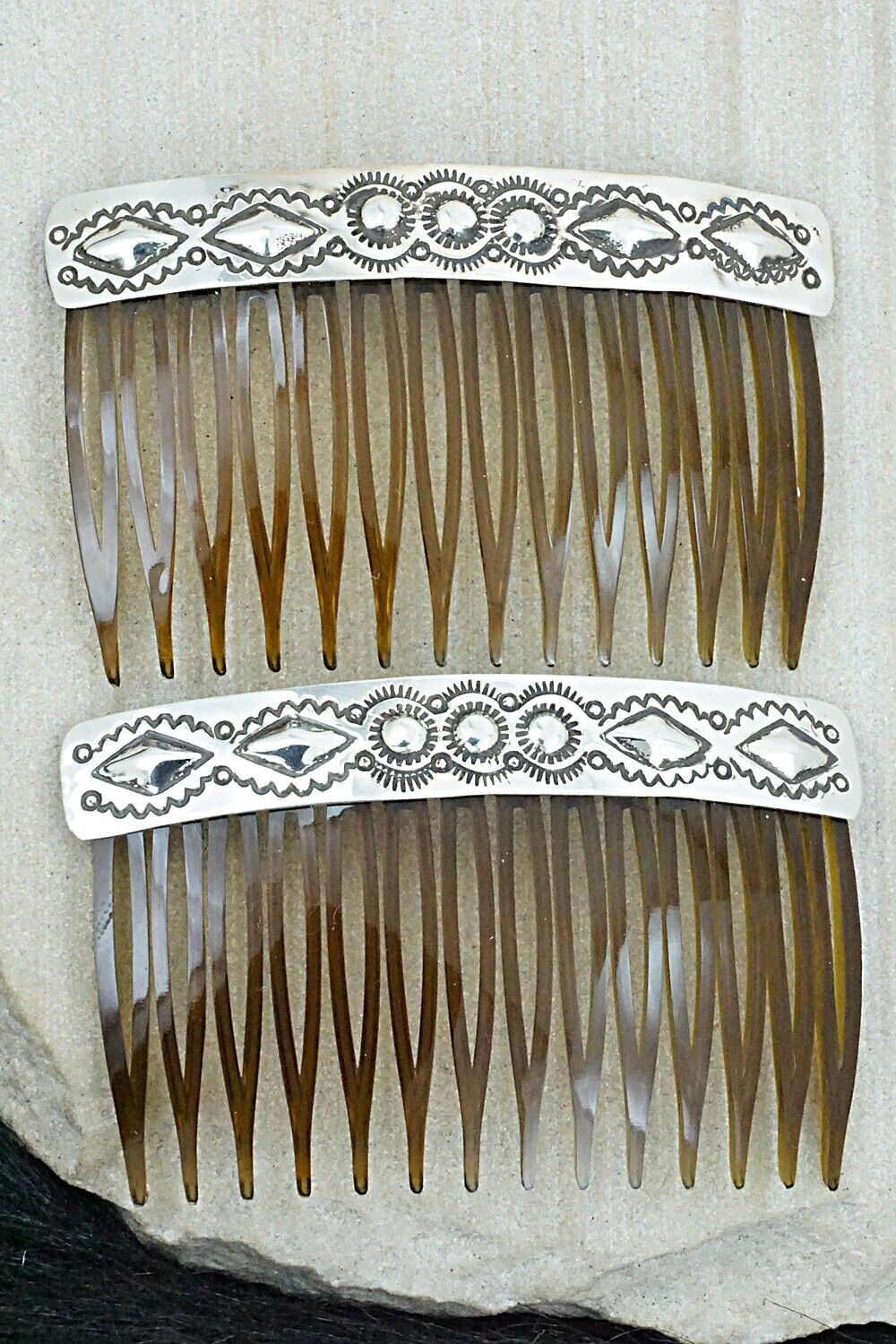 Sterling Silver Hair Combs - Jennie Blackgoat