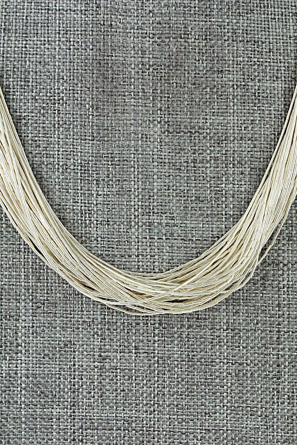 Liquid Silver Necklace - Sterling Silver 16"