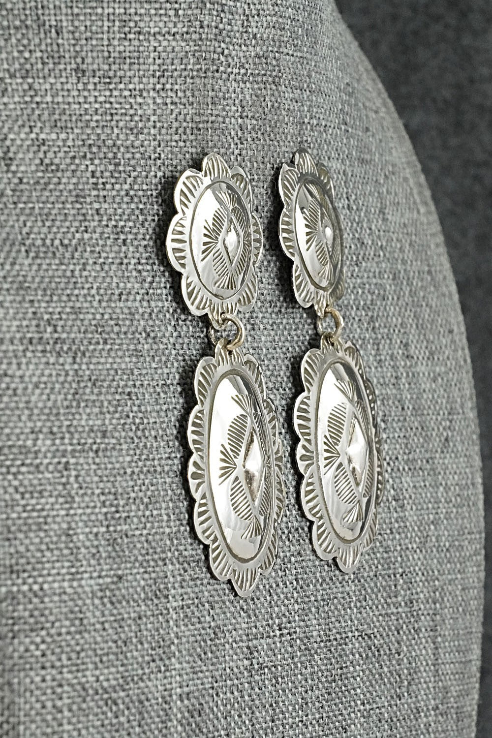 Sterling Silver Earrings - Bertha Begay