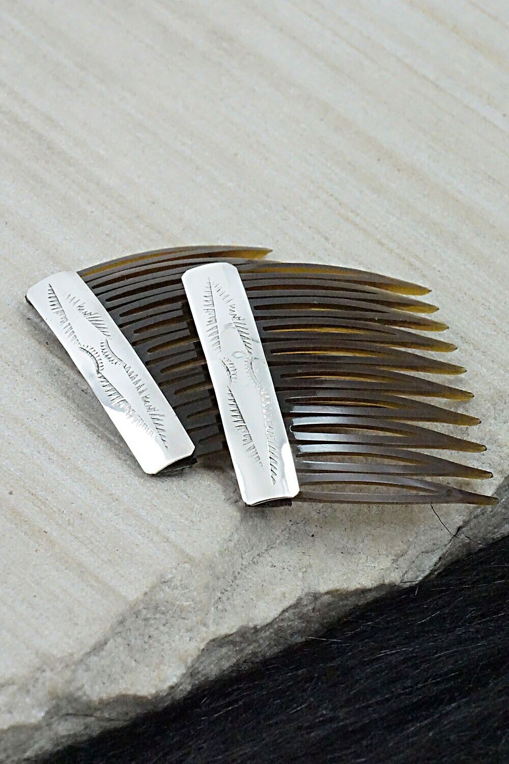 Sterling Silver Hair Combs - Randall Dalgai